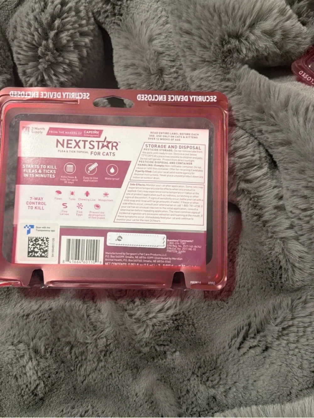 Nexstar Flea & Tick Topical for Cats over 3.5 lbs Fast Acting 3 Month Supply U6